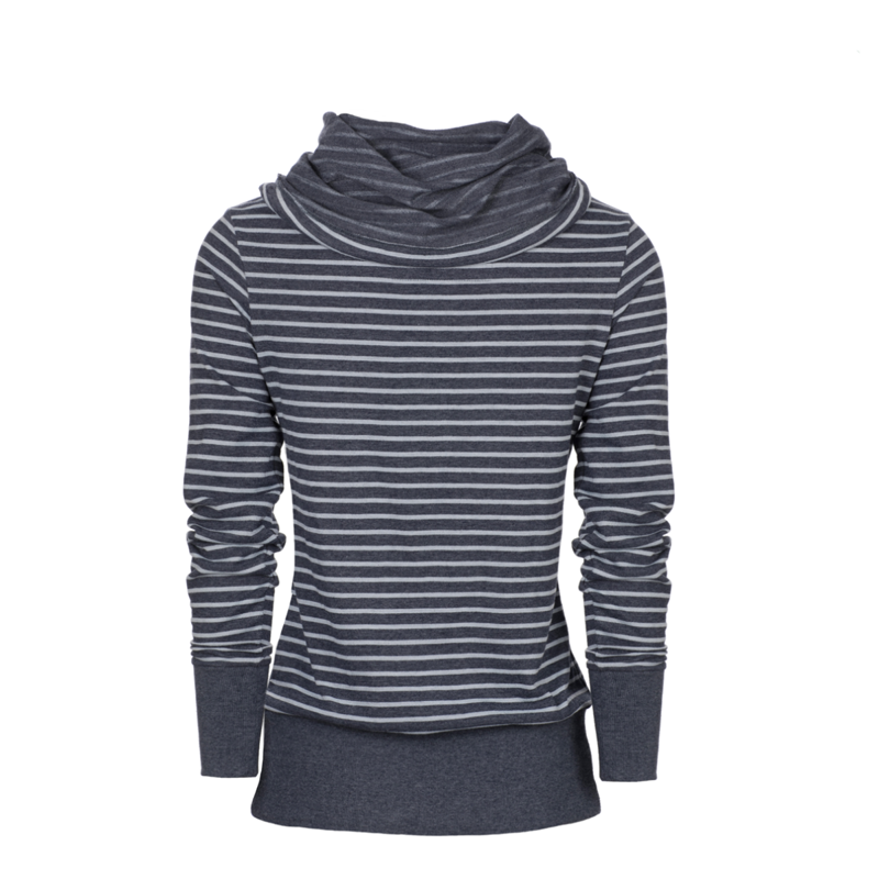 Horseware Edith Summer Cowl Neck Top - Denim-1